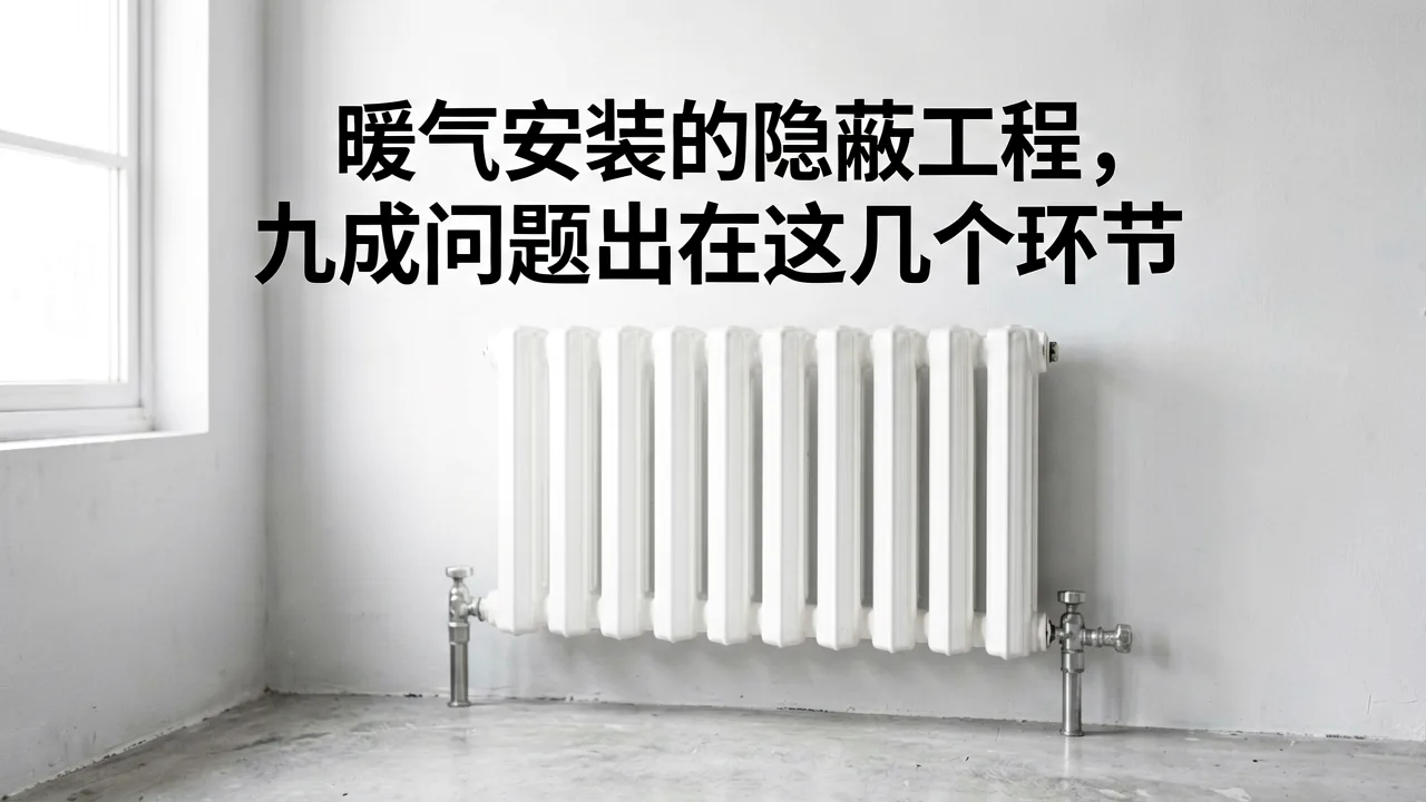 暖气安装的隐蔽工程,九成问题出在这几个环节